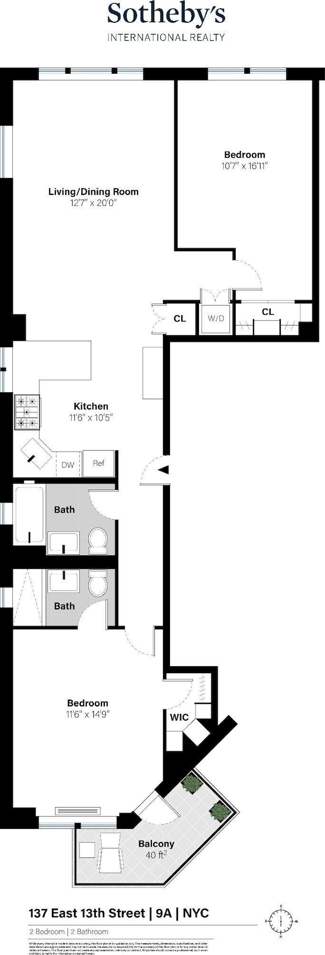 137 E 13th St Fl 9Th, New York City, NY 10003 - property floor plan