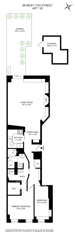 56 W 71st St Unit 1B, New York City, NY 10023 - room layout
