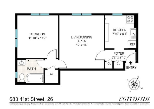 683 41st St Unit 26, New York City, NY 11232 - property floor plan