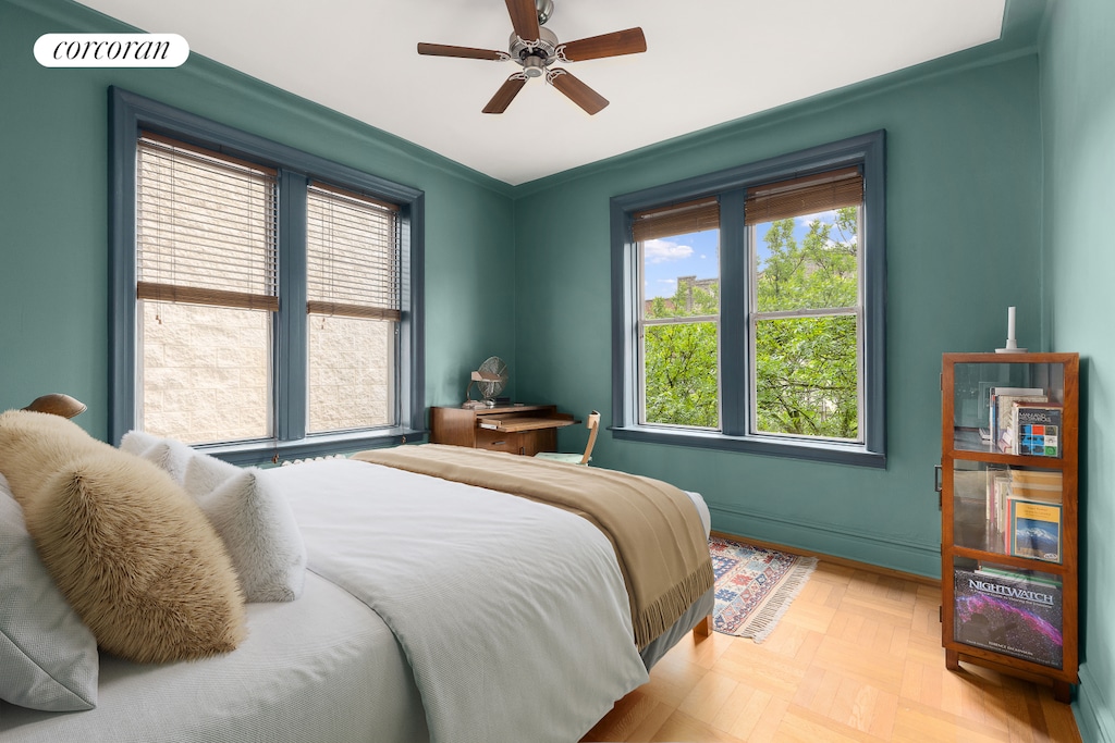 683 41st St Unit 26, New York City, NY 11232 - bedroom with a ceiling fan