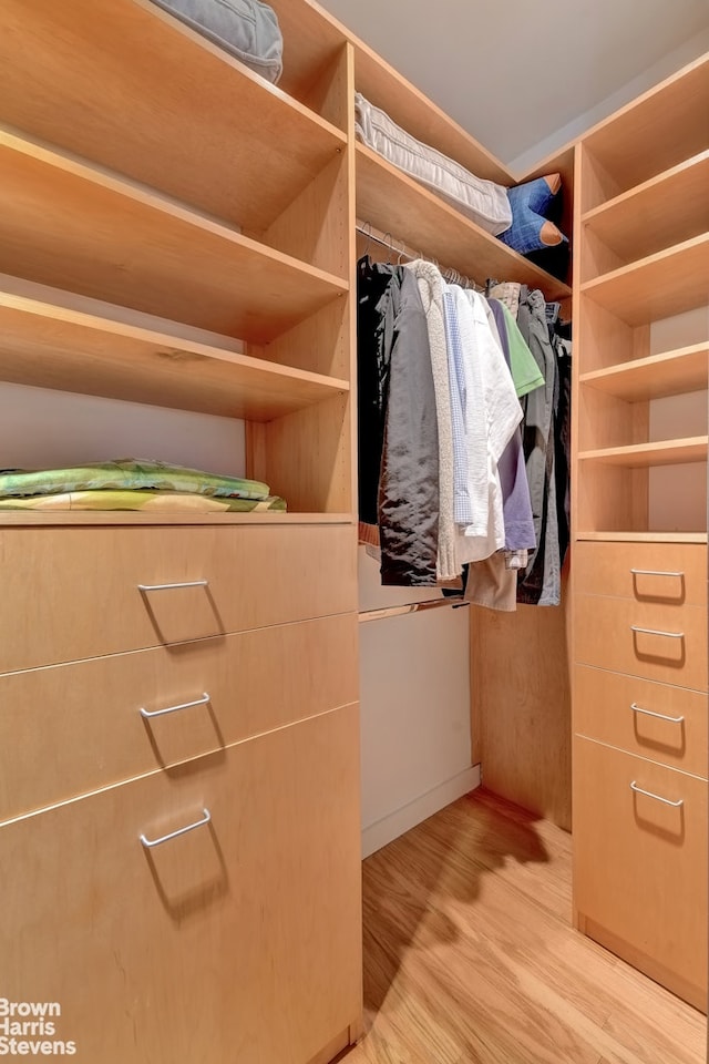 165 W 20th St Unit 6F, New York City, NY 10011 - spacious closet with wood finished floors