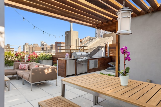10 Bleecker St Unit 7A, New York City, NY 10012 - view of patio with an outdoor hangout area and a city view