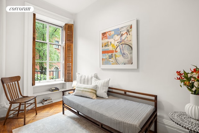 111 E 10th St Unit 20, New York City, NY 10003 - sitting room featuring baseboards