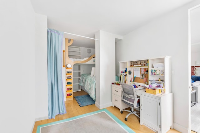 245 E 93rd St Unit 5Lm, New York City, NY 10128 - home office featuring light wood-style flooring