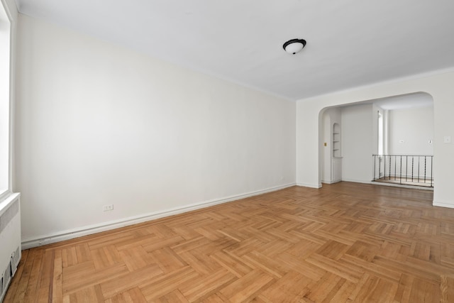 601 E 19th St Unit 3O, New York City, NY 11226 - spare room with arched walkways