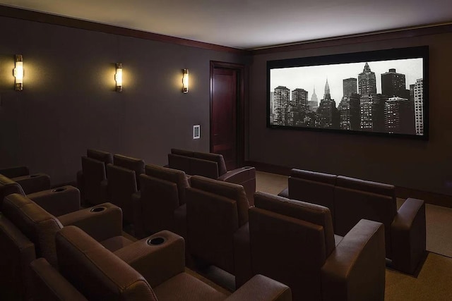 155 W 11th St Unit 14D, New York City, NY 10011 - view of carpeted cinema room