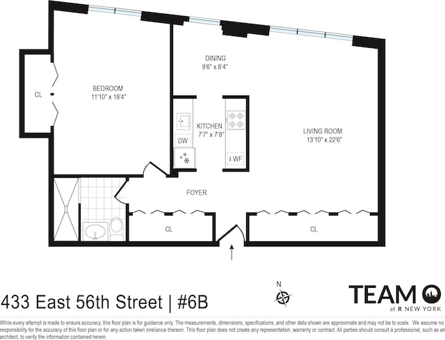 433 E 56th St Unit 6-B, New York City, NY 10022 - property floor plan
