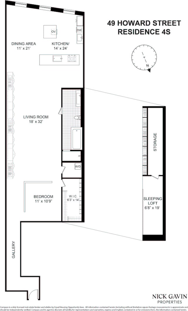 49 Howard St Unit 4S, New York City, NY 10013 - home floor plan