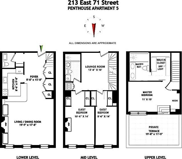 213 E 71st St Unit Ph5, New York City, NY 10021 - home floor plan