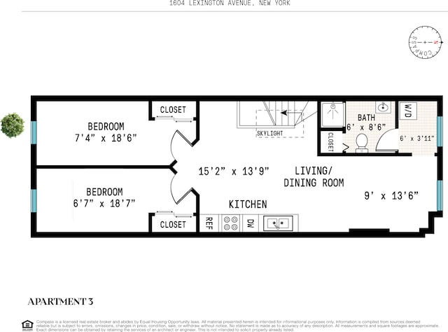 1604 Lexington Ave, New York City, NY 10029 - property floor plan