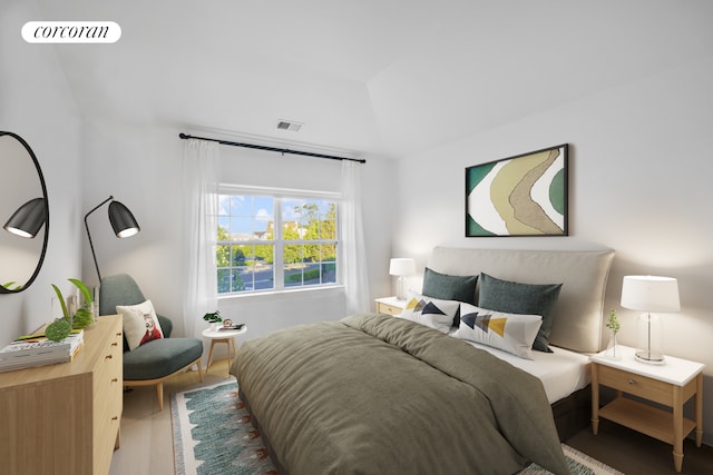 3-17 Endeavor Pl Unit C, New York City, NY 11356 - bedroom with wood finished floors and lofted ceiling
