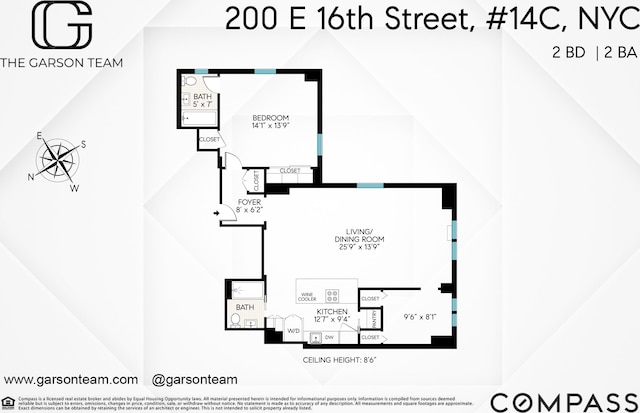 200 E 16th St Unit 14C, New York City, NY 10003 - home floor plan