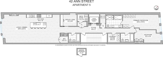 42 Ann St Unit 7, New York City, NY 10038 - home floor plan