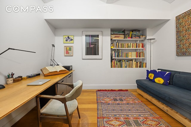 42 Ann St Unit 7, New York City, NY 10038 - office with wood finished floors and baseboards