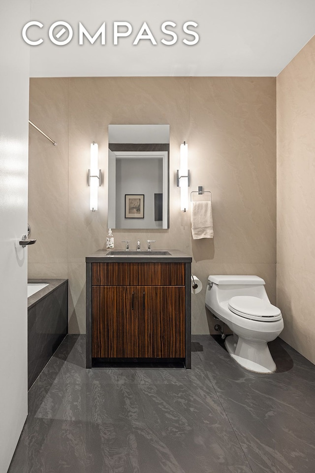 42 Ann St Unit 7, New York City, NY 10038 - full bathroom featuring toilet and vanity