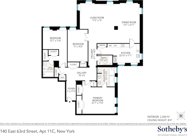 140 E 63rd St Unit 11C, New York City, NY 10065 - room layout