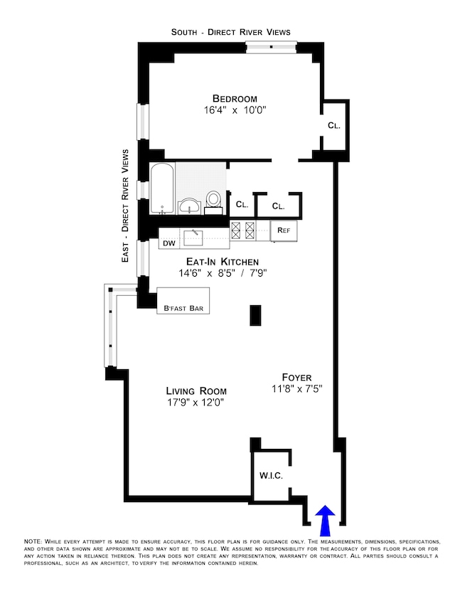 473 Fdr Dr Unit K801, New York City, NY 10002 - view of room layout