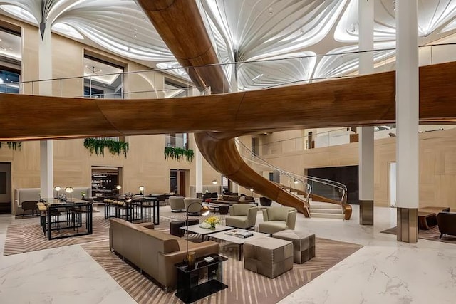 30 Riverside Blvd Unit 22F, New York City, NY 10069 - community lobby featuring a towering ceiling