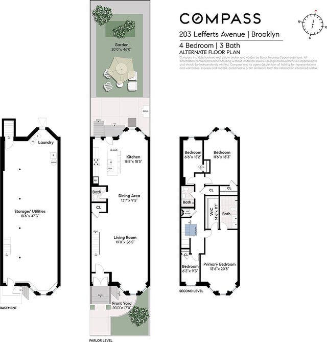 203 Lefferts Ave, New York City, NY 11225 - view of property floor plan