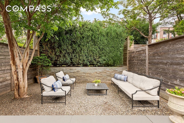 203 Lefferts Ave, New York City, NY 11225 - view of patio with outdoor lounge area
