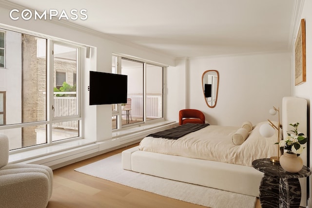 16 Warren St Unit 5, New York City, NY 10007 - bedroom with wood finished floors and crown molding