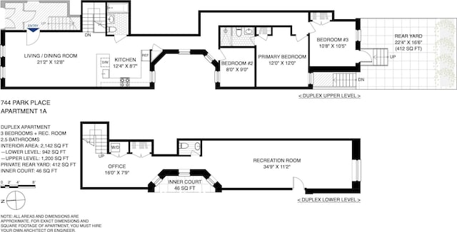 744 Park Pl Unit 1A, New York City, NY 11216 - home floor plan