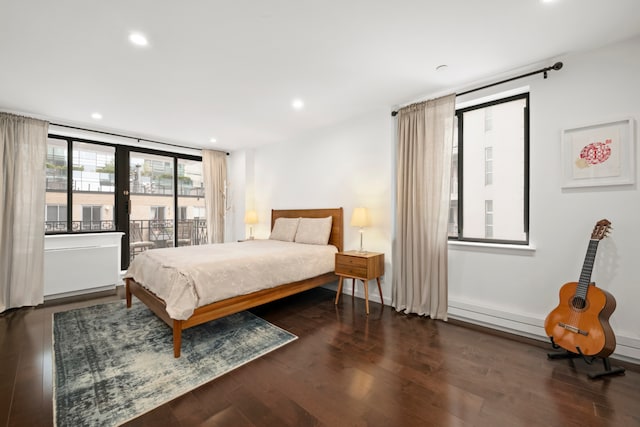 366 W 11th St Unit 6Ef, New York City, NY 10014 - bedroom featuring wood finished floors and recessed lighting