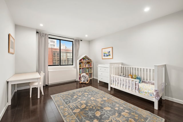 366 W 11th St Unit 6Ef, New York City, NY 10014 - bedroom featuring wood finished floors, baseboards, and recessed lighting
