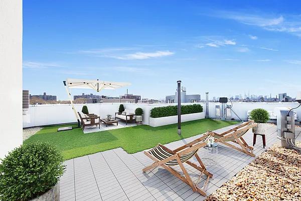 136 Powers St Unit 1G, New York City, NY 11211 - view of patio with a city view and an outdoor living space