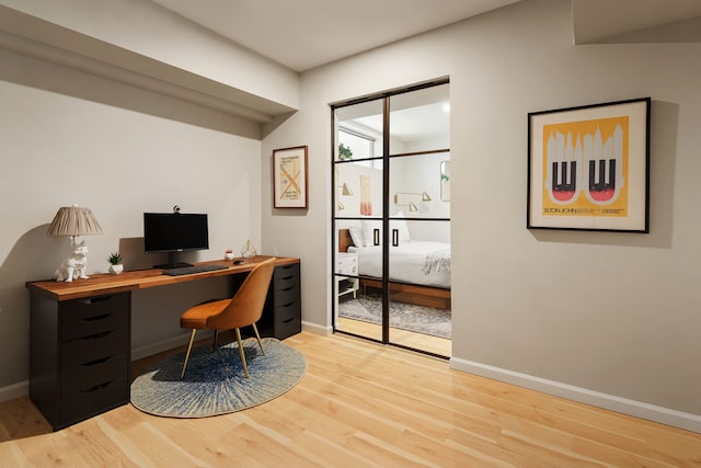 136 Powers St Unit 1G, New York City, NY 11211 - office with light wood finished floors