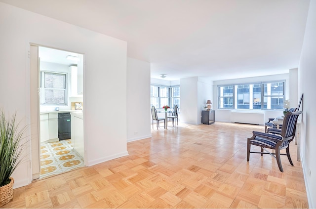 77 W 55th St Unit 4B, New York City, NY 10019 - sitting room with baseboards