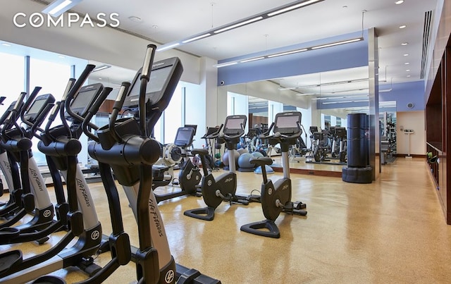 30 W St Unit 25G, New York City, NY 10004 - view of exercise room