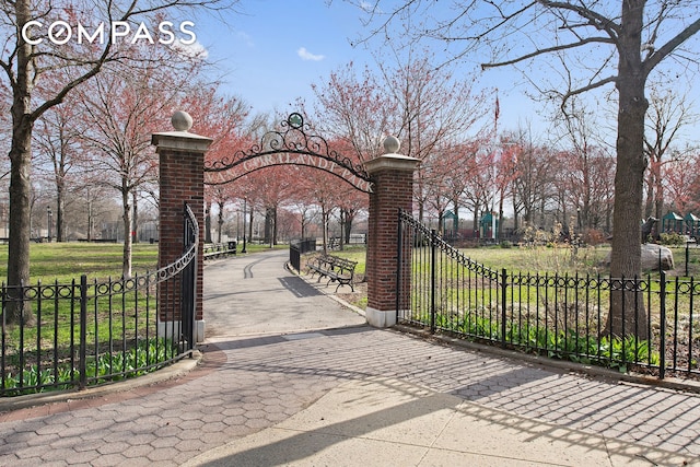 180 Van Cortlandt Park S Unit 4C, New York City, NY 10463 - surrounding community featuring a gate