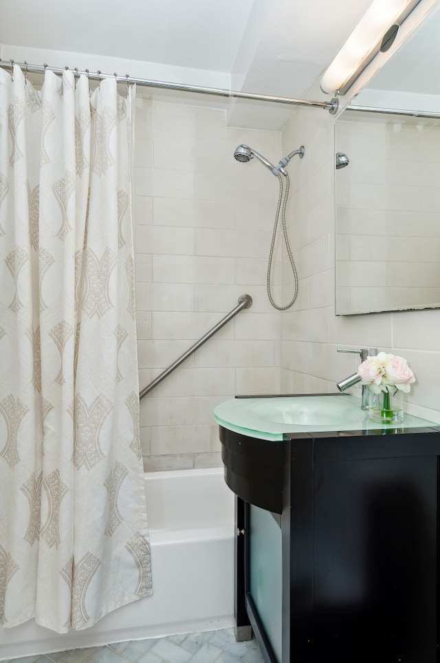 233 E 70th St Unit 8T, New York City, NY 10021 - full bath with shower / tub combo and vanity