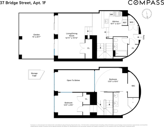 37 Bridge St Unit 1F, New York City, NY 11201 - property floor plan