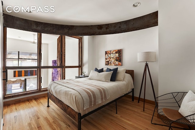 37 Bridge St Unit 1F, New York City, NY 11201 - bedroom with light wood finished floors and baseboards
