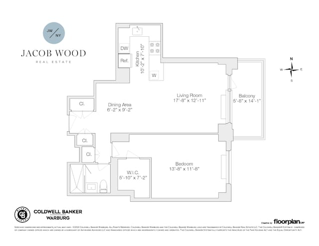 201 W 70th St Unit 15G, New York City, NY 10023 - view of property floor plan