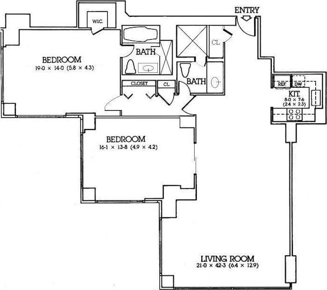 721 5th Ave Unit 39A, New York City, NY 10022 - floor plan / room layout