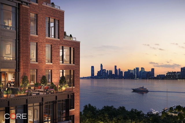 555 W 22nd St Unit 11Fe, New York City, NY 10011 - water view with skyline