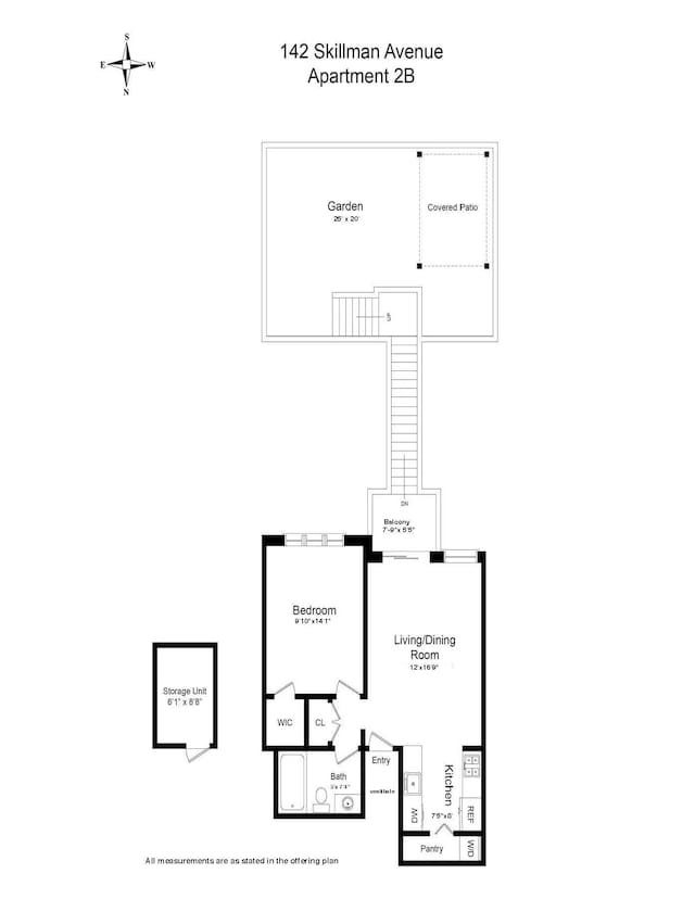 142 Skillman Ave Unit 2B, New York City, NY 11211 - home floor plan