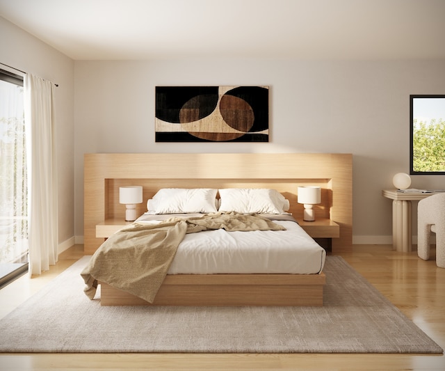 228 13th St Unit 201, New York City, NY 11215 - bedroom featuring wood finished floors and baseboards