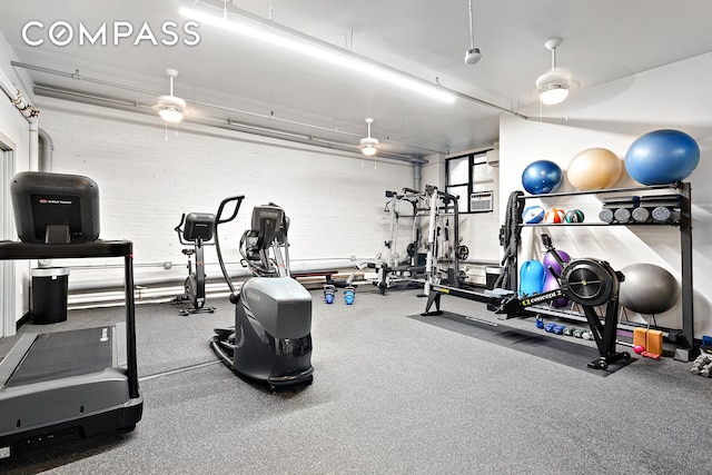 105 Lexington Ave Unit 2E, New York City, NY 11238 - workout area featuring a garage