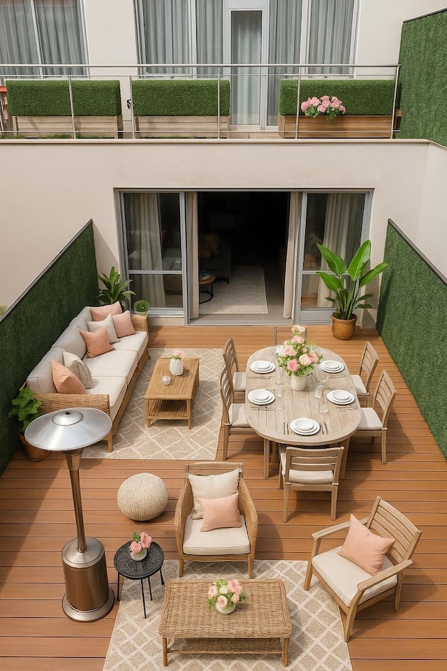 214 N 11th St Unit 1X, New York City, NY 11211 - balcony with an outdoor living space