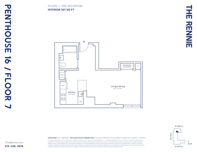 2351 Adam C Powell Blvd Unit Ph16, New York City, NY 10030 - home floor plan