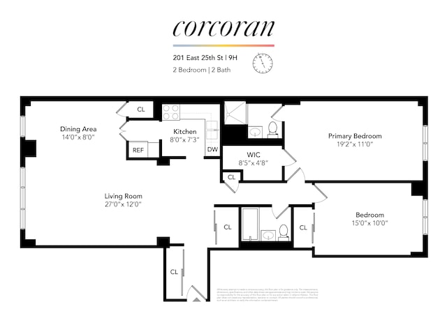 201 E 25th St Unit 9H, New York City, NY 10010 - home floor plan