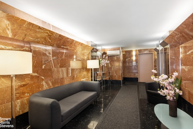 510 E 86th St Unit 17C, New York City, NY 10028 - community lobby with tile walls