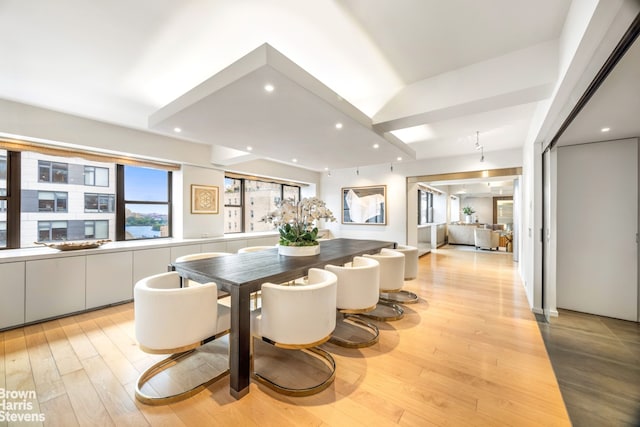 510 E 86th St Unit 17C, New York City, NY 10028 - dining room with light wood-style floors and recessed lighting