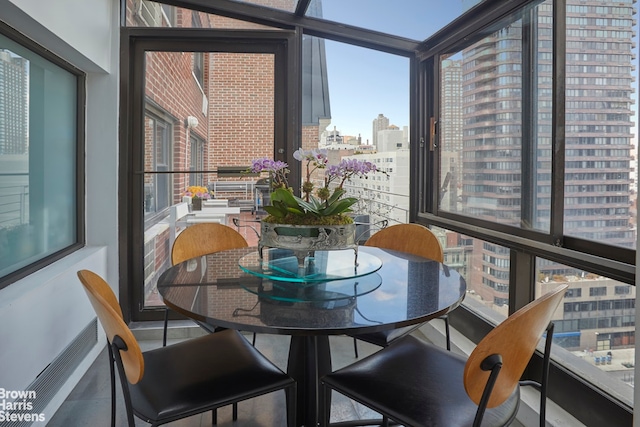 510 E 86th St Unit 17C, New York City, NY 10028 - sunroom / solarium featuring a city view