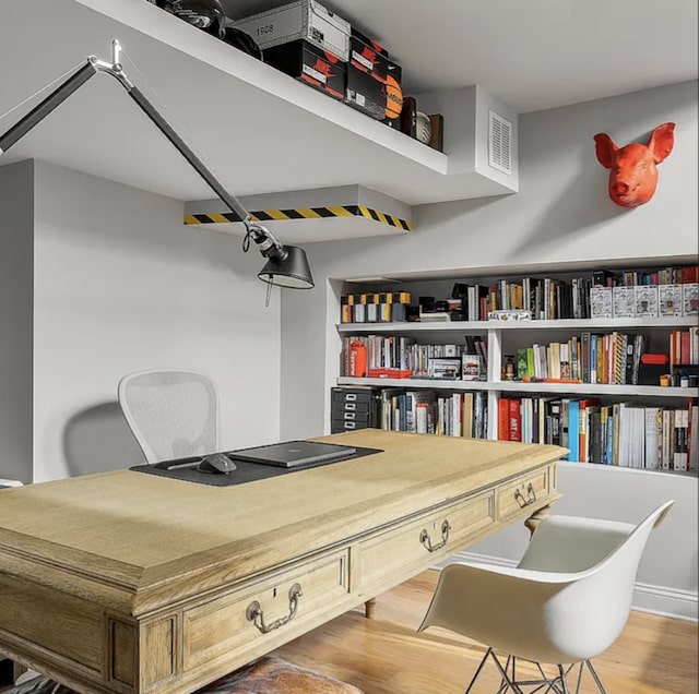 24 W 126th St, New York City, NY 10027 - office area featuring wood finished floors