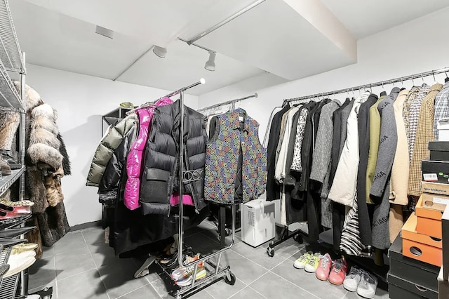 24 W 126th St, New York City, NY 10027 - walk in closet with tile patterned flooring